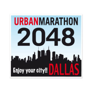 Dorsal Pretex ATLETISMO 1,75x20cm - Dallas Marathon