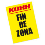 Fin de Zona BICI Trial 15x21cm - Koxx