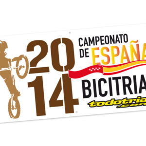 Pancarta Publicidad BICI Trial 2x1m - Campeonato de España